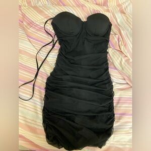 Oh Polly Black Bodycon dress